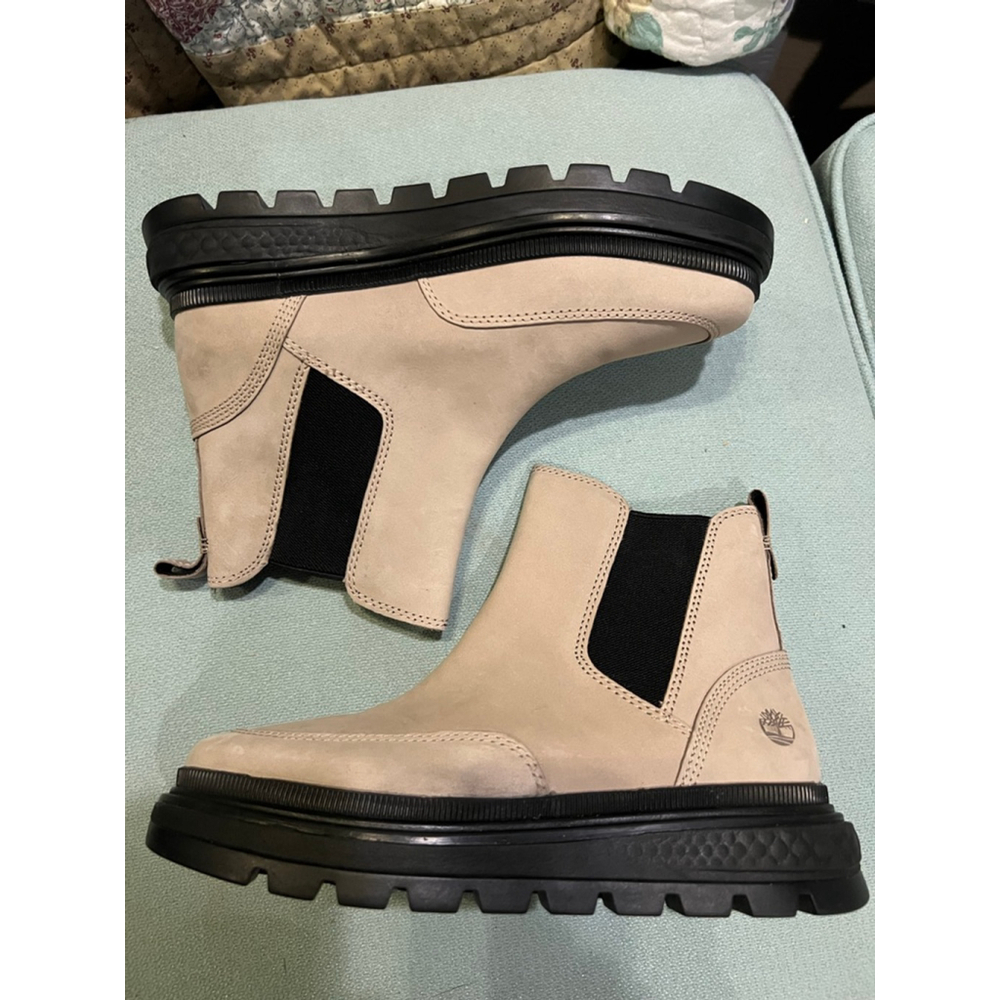 Timberland Ray City GreenStride Chelsea Boots in beige nubuck leather(size: 6.5) - Picture 4 of 6
